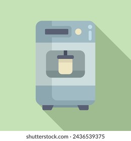 Nasal concentrator icon flat vector. Flow care nasal. Apparatus gear residence