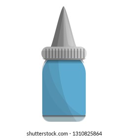 Nasal drops icon. Cartoon of nasal drops vector icon for web design isolated on white background