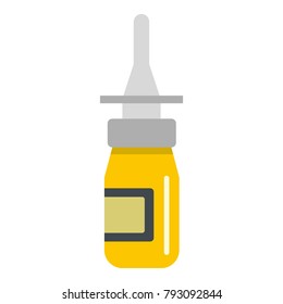 Nasal drops icon flat isolated on white background vector illustration