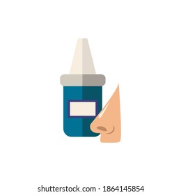 Nasal Drops icon. Simple element from pharmacy collection. Creative Nasal Drops icon for web design, templates, infographics and more
