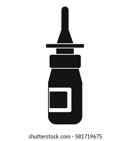 Nasal drops icon. Simple illustration of nasal drops vector icon for web