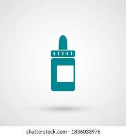 Nasal drops icon. Vector illustration EPS 10.