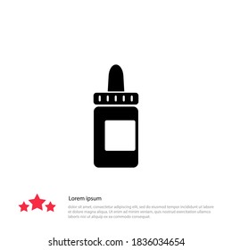 Nasal drops icon. Vector illustration EPS 10.