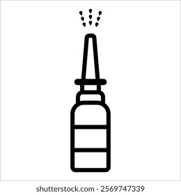 nasal drops icon vector illustration symbol