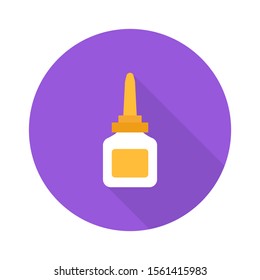 Nasal drops medical icon. Healthcare concept. Vector illustration of medicine promotion. 