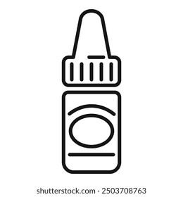 Icono de botella de aerosol nasal que representa la medicación sinusal para tratar los síntomas del resfriado y la gripe