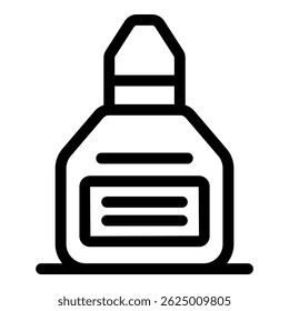 Nasal spray bottle standing on a medical treatment label, for healthcare and pharmaceutical topics