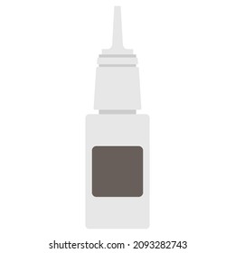 ilustración nasal de vector de clipart plano