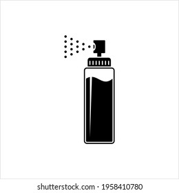Nasal Spray Icon, Nose Cleaning Liquid Spray, Nasal Congestion Allergic Rhinitis Curing Local Medication Spray Vector Art Illustration