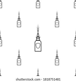 Icono De Pulverización Nasal Patrón Sin Marea, Medicaciones De Pulverización Localmente En La Ilustración De Arte Vector De Cavidades Nasales