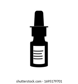 Nasal spray icon, sign design