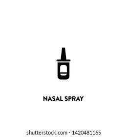 nasal spray icon vector. nasal spray sign on white background. nasal spray icon for web and app