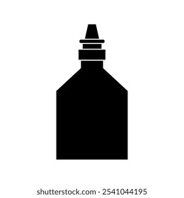 Nasal spray illustrated on white background