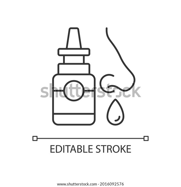 nasal-spray-linear-icon-relieve-nasal-stock-vector-royalty-free-2016092576