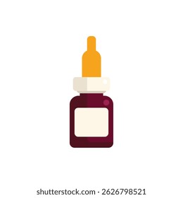Nasal spray with an orange cap standing on its own, providing quick relief for a blocked nose