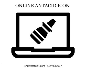 Nasal spray search icon. Editable Nasal spray search icon for web or mobile.