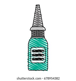 nasal spray vector illustration