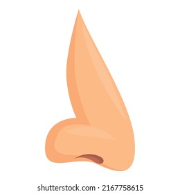 Nasal surgery icon cartoon vector. Nose plastic operation. Bone anatomy