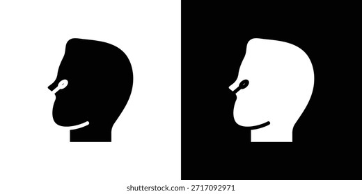 Conjunto de iconos de hisopo nasal Diseño de Vector para concepto móvil y Diseño web.