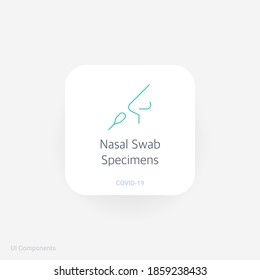 Nasal Swab Specimens, Refined COVID-19 medical function and information popover UI/UX design template.
Corona Virus safety measures and precaution warning sign.
fully editable vector.