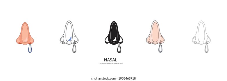 Icono de tipo de vector swab nasal