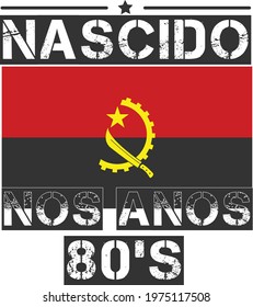 Nascido nos anos bo's t shirt design