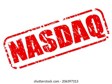NASDAQ red stamp text on white