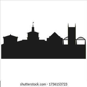 Nashville city skyline in United States