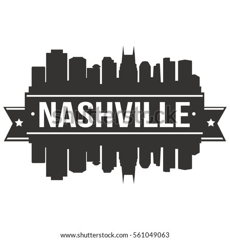 Nashville Skyline Stamp Silhouette Stock Vector (Royalty Free