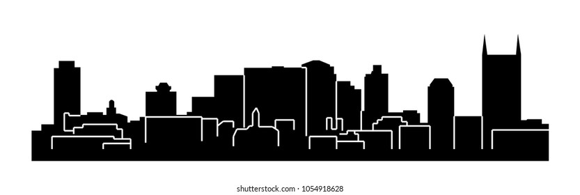 Nashville, Tennessee ( city silhouette )