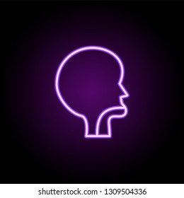 nasopharynx icon. Elements of web in neon style icons. Simple icon for websites, web design, mobile app, info graphics
