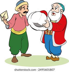 Nasreddin Hodja ilustración diseño de personajes de dibujos animados