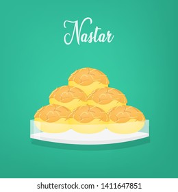 Nastar is one of traditional cookies for Lebaran or Indonesian celebration of Eid Mubarak