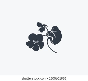 Nasturtium icon isolated on clean background. Nasturtium icon concept drawing icon in modern style. Vector illustration for your web mobile logo app UI design.