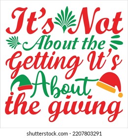 No se trata de conseguir que se trate de dar la plantilla de impresión de camisetas de Feliz Navidad, el divertido diseño de camisetas de Navidad, las citas divertidas de Santa Claus diseño de tipografía