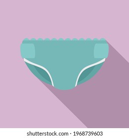 Natal diaper icon. Flat illustration of Natal diaper vector icon for web design