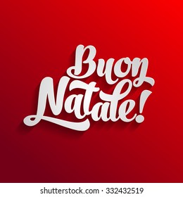 natale vector merry christmas card template with greetings in italian language buon natale natale happy vacation holiday background scene edge red new ceremony christmas celebration business blue smil