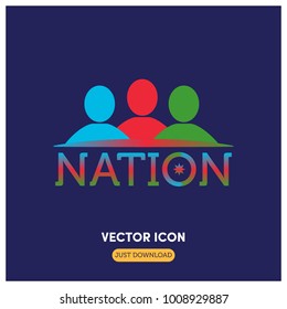 Nation Vector Icon Illustration