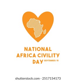 National Africa Civility Day. September 15. Eps 10.