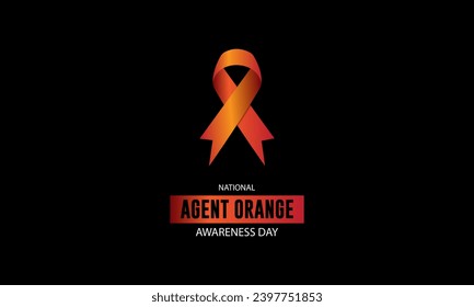 National Agent Orange Awareness Day Background Vector Illustration 