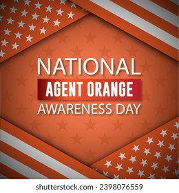 National Agent Orange Awareness Day Background Vector Illustration 