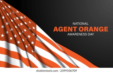 National Agent Orange Awareness Day Background Vector Illustration 