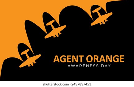 National Agent Orange Awareness Day Background Vector Illustration 
