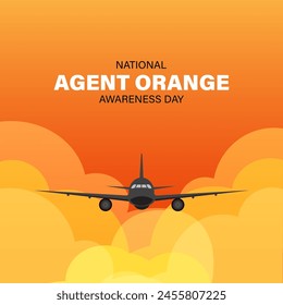National Agent Orange Awareness Day Background Vector Illustration 