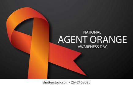 National Agent Orange Awareness Day Background Vector Illustration 