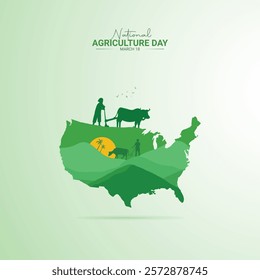 National Agriculture Day Creative Design. farmers day for a social media poster
