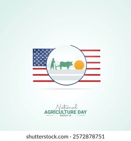 National Agriculture Day Creative Design. farmers day for a social media poster