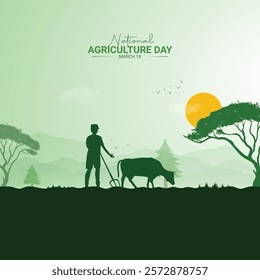 National Agriculture Day Creative Design. farmers day for a social media poster