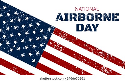 National Airborne Day August 16 background vector Illustration