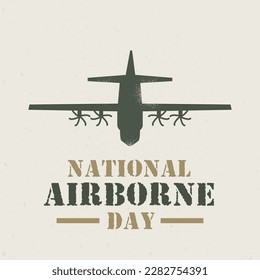 National airborne day design template